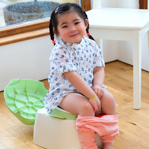 young girl potty training