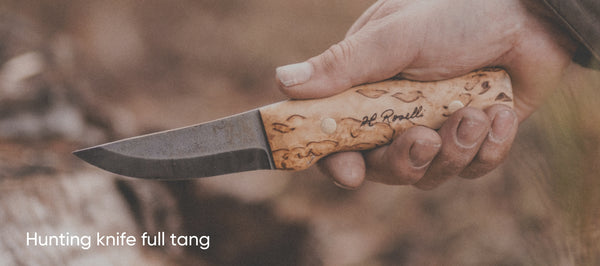 Rosellis Finnish handmade outdoor knife "Hunting knife full tang"
