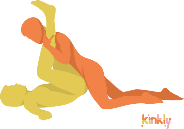 Tuck Knee Sex Position. The receiver lays on their back with their thighs and legs pulled back to their chest. This causes their hips to rise off the ground. The penetrating partner then leans in and partially lays on top to penetrate.