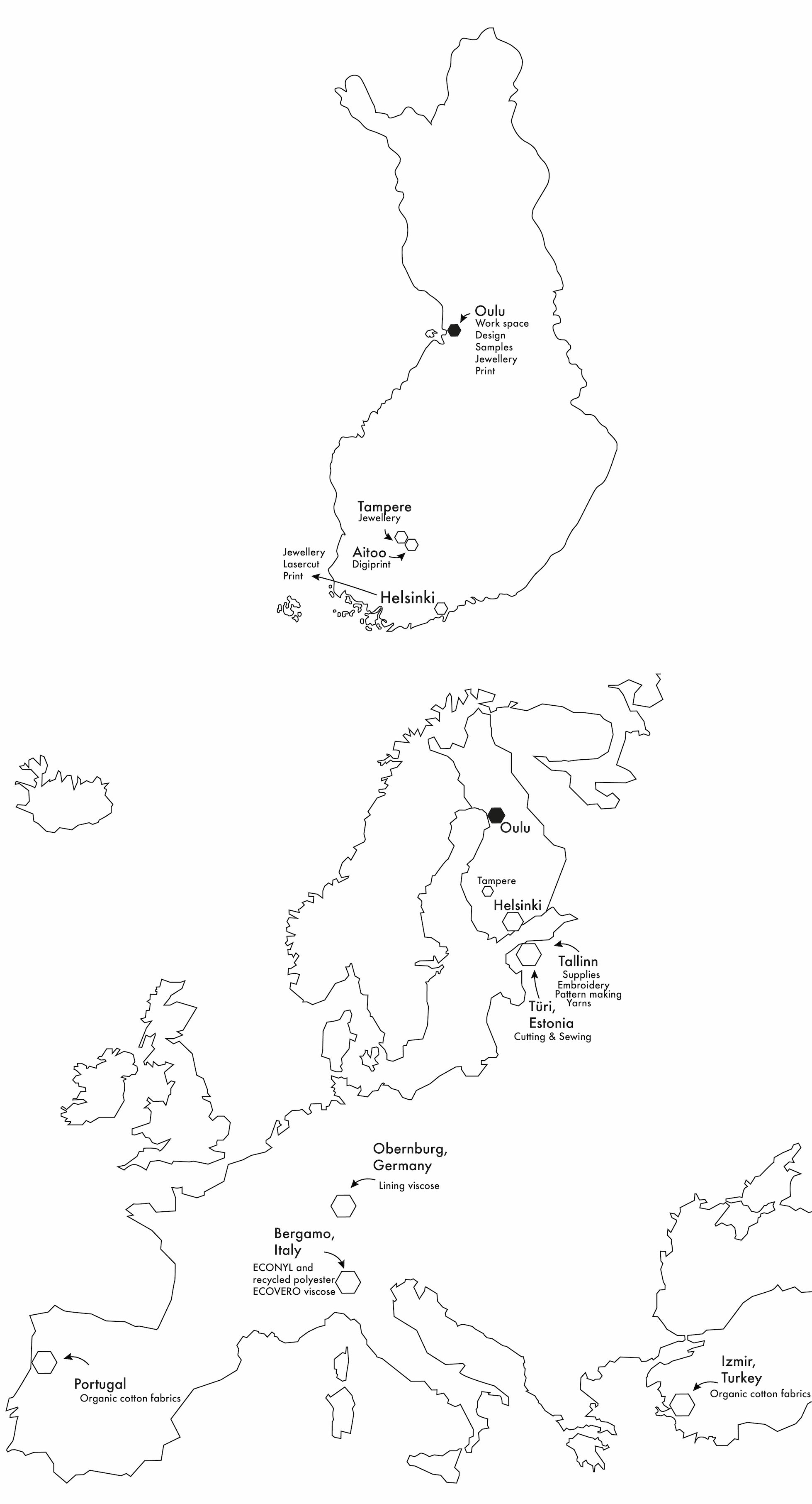 Sample Maps for Portugal (black-white)