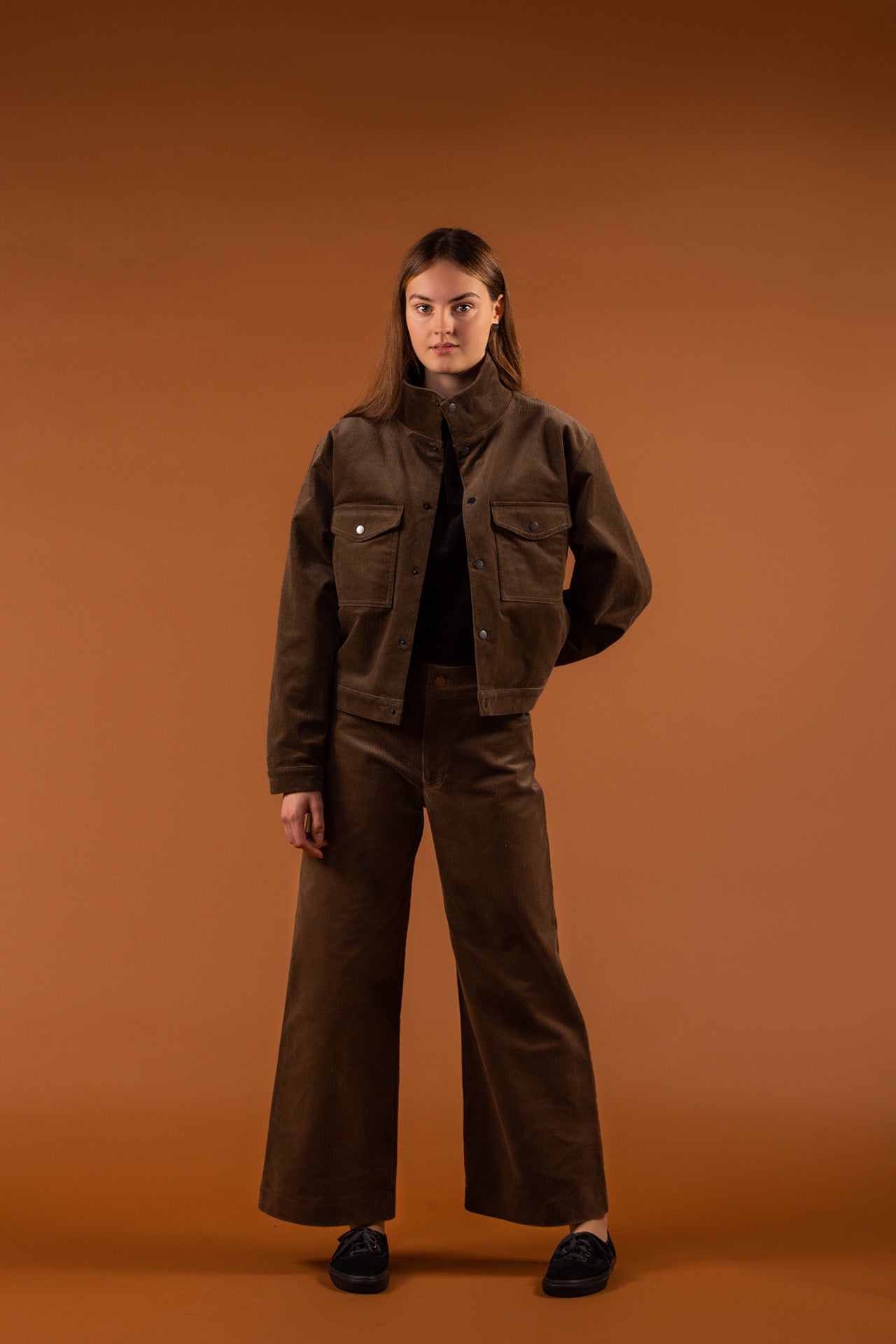Eco-friendly clothing from Finland by MORICO: Corduroy Jacket & Trousers Stonegrey