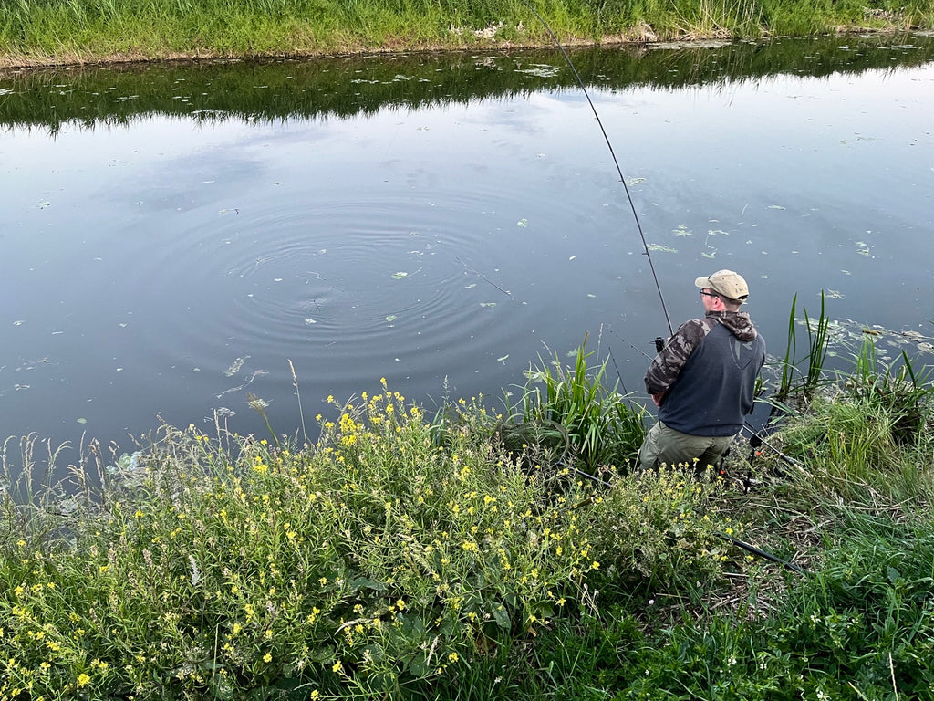 Playing A Fen Bream at the start of the Fishing Season