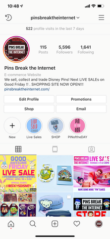 Pins break the internet live Instagram sale
