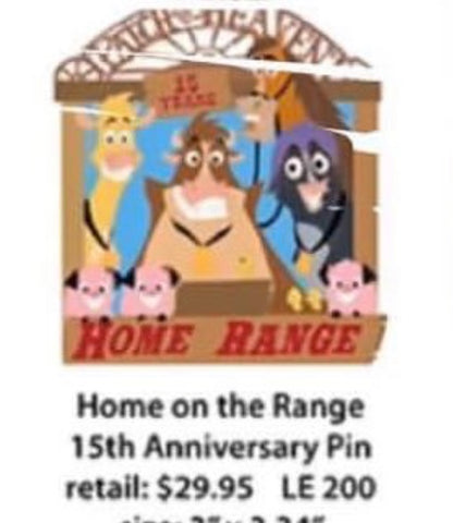 Home on the range Disney pin