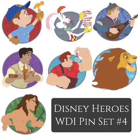 Disney Heroes WDI Pin Set #4