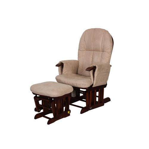 tutti bambini recliner glider chair and stool
