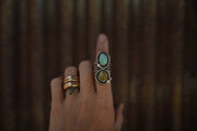Twin Serpent Ring. 6. wide band