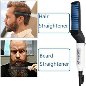 New Year Promotion- 50% OFF Today - Multifunctional Hair Comb Beard Straightener
