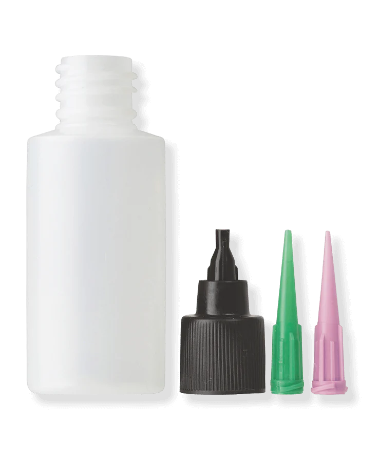Loon Applicator Bottle&comma; Cap&comma; & Needles