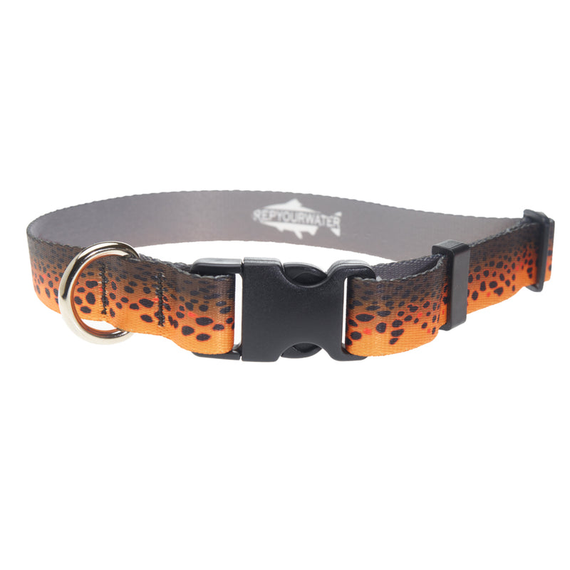 Rep Your Water Dog Collar Brown Trout