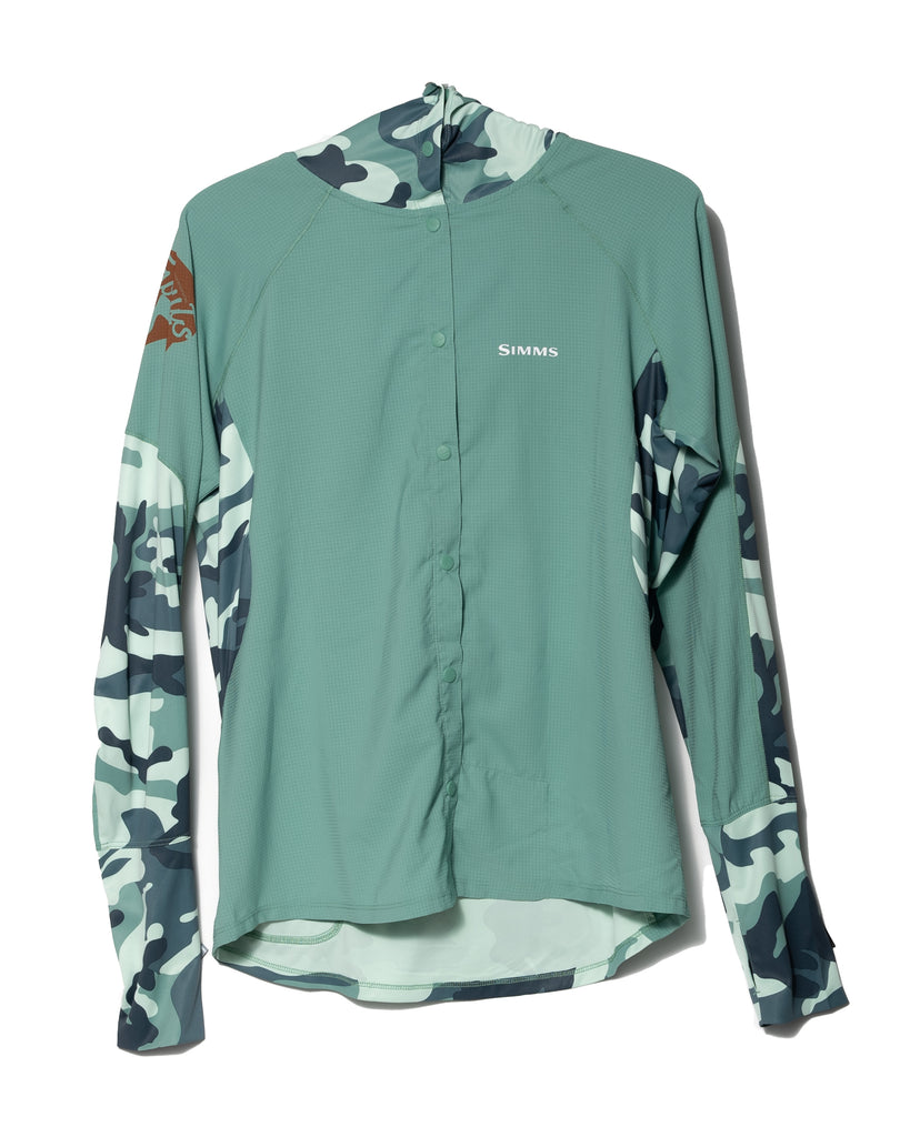 Trouts x Simms W's Bicomp Fishing Hoody - Woodland Camo Avalon