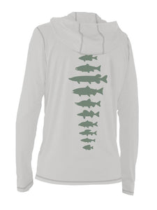 Rep Your Water Freshwater Fish Spine Ultra Light Sun Hoody