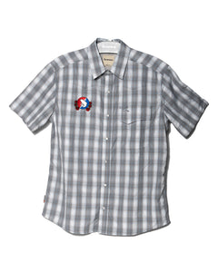 Trouts x Simms Big Sky SS Shirt - Steel/Pool Plaid