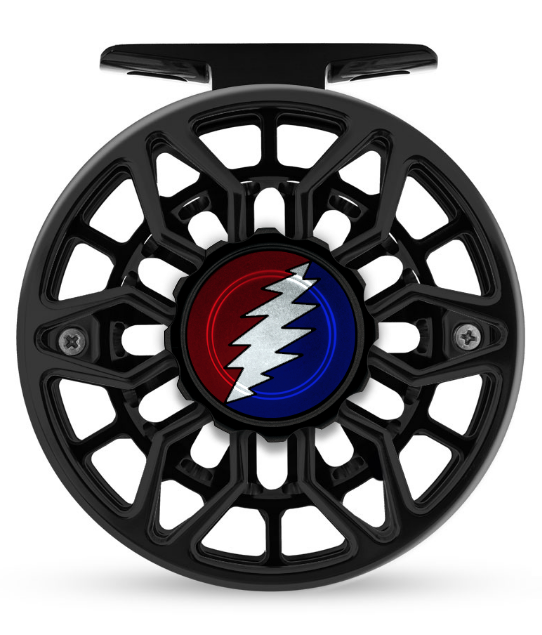 Abel SDF Fly Reel - Custom 4/5 Black Grateful Dead Bolt