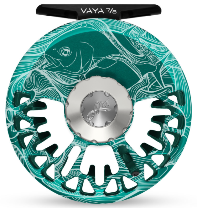 Abel VAYA Fly Reel - Custom 7/8 Larko Permit - Teal/Platinum -  Abel Reels