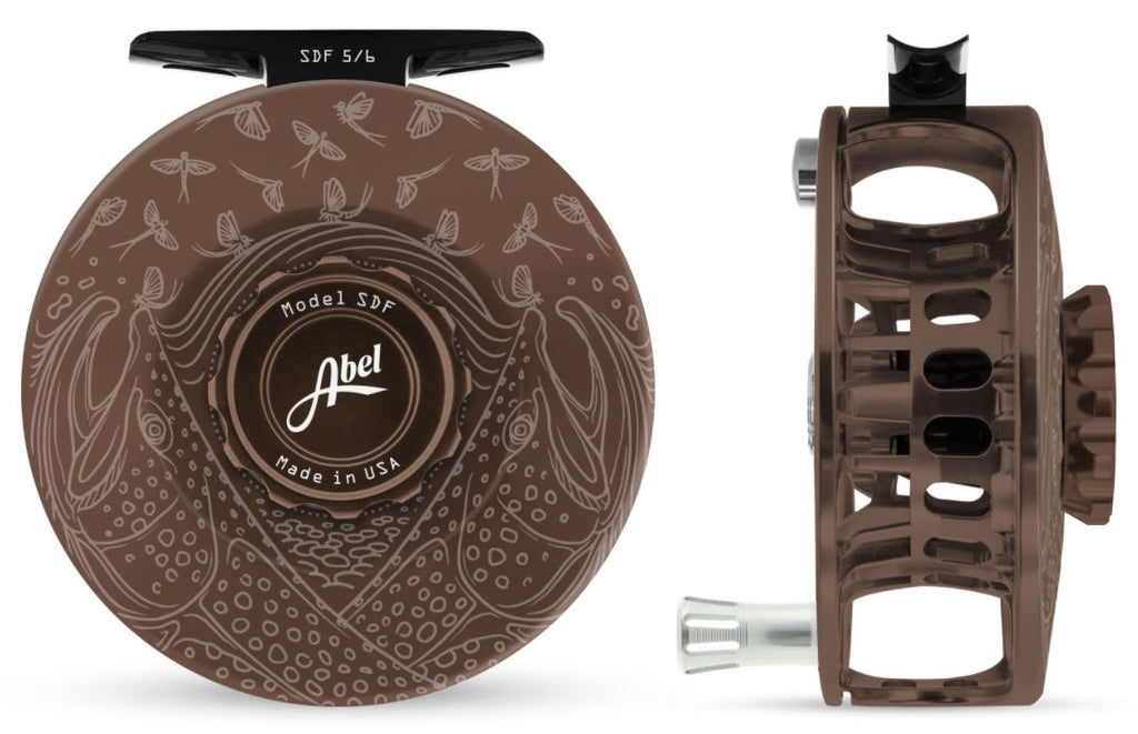 Abel SDF Fly Reel - Custom 5/6 Underwood - Mayfly Furry Brown