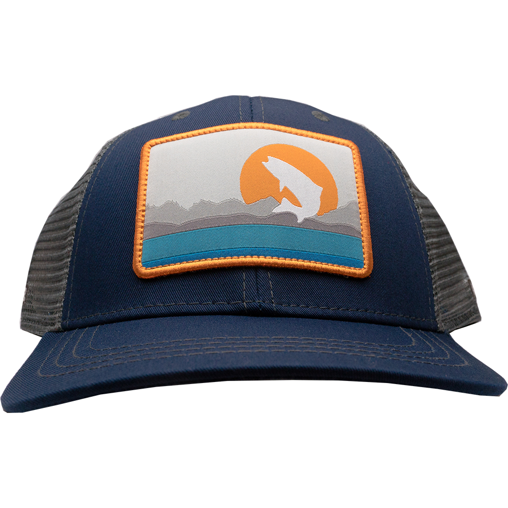 Trouts X Rep Your Water Collab Hat - Navy/Gray