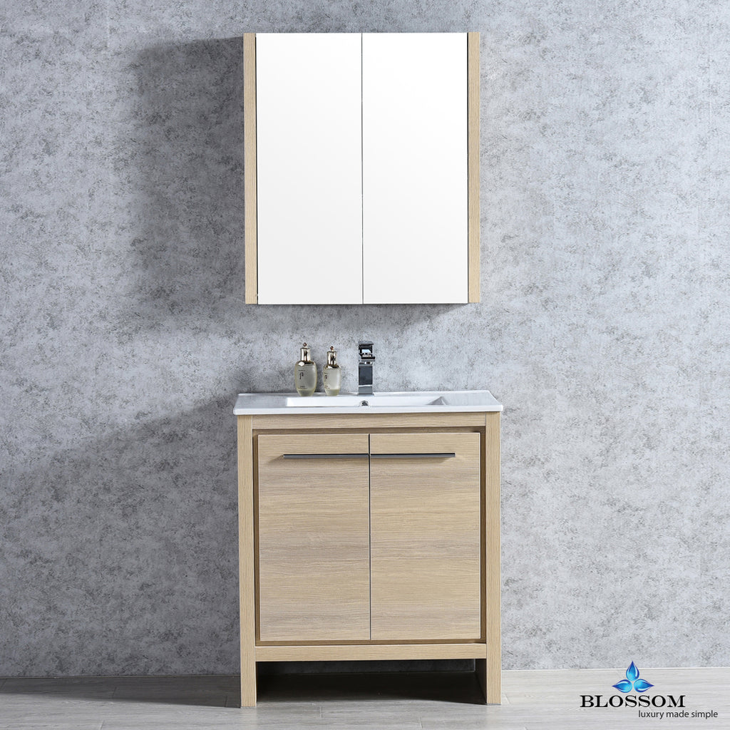 Milan 30 Vanity Set With Medicine Cabinet Kitchen Cabinets