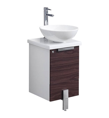 Fresca Adour 16 Dark Walnut Modern Bathroom Cabinet Kitchen