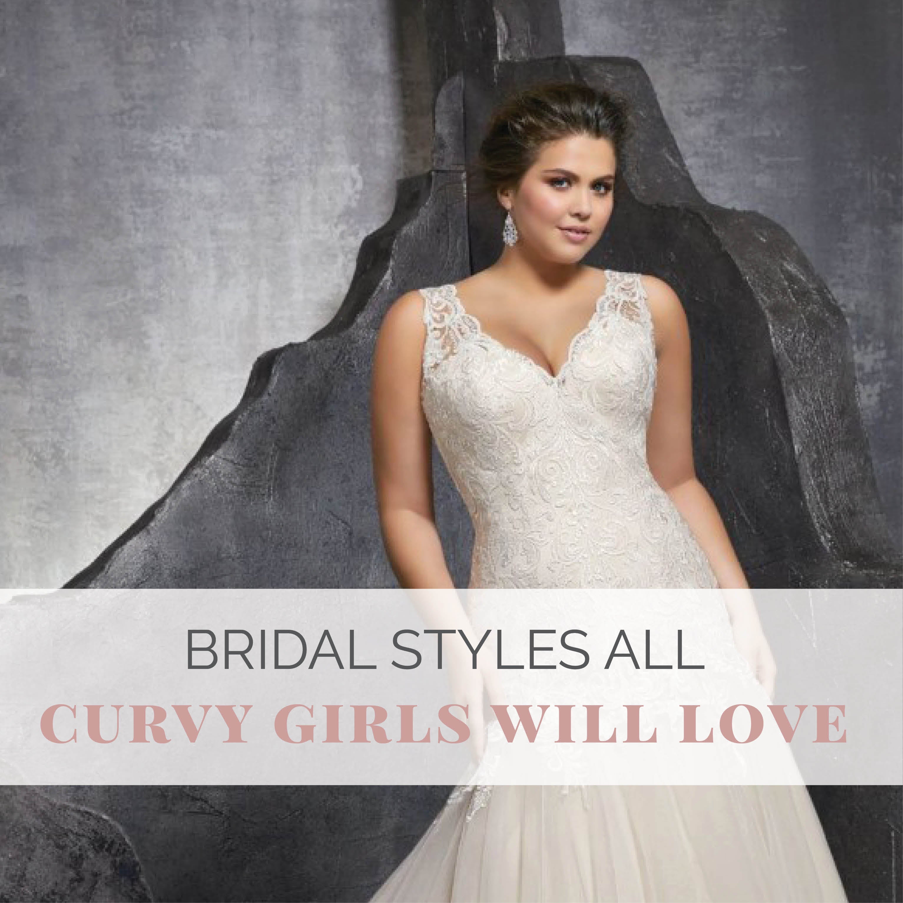 best wedding dress for curves