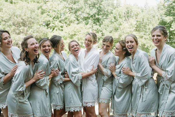 Bridesmaids in Robes