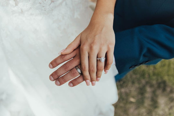 bride and groom rings