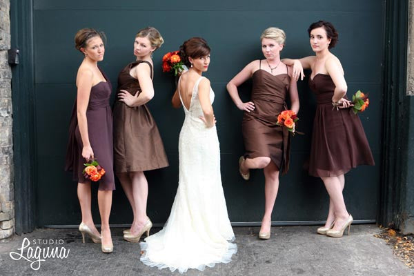 Bridesmaids and Bride