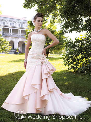 28 Dreamy Pink Wedding Gowns For Romantic Brides - Weddingomania