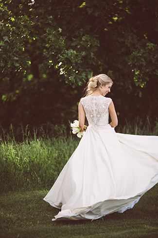 revealing wedding dress