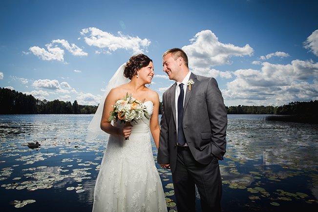 wedding reception on the water