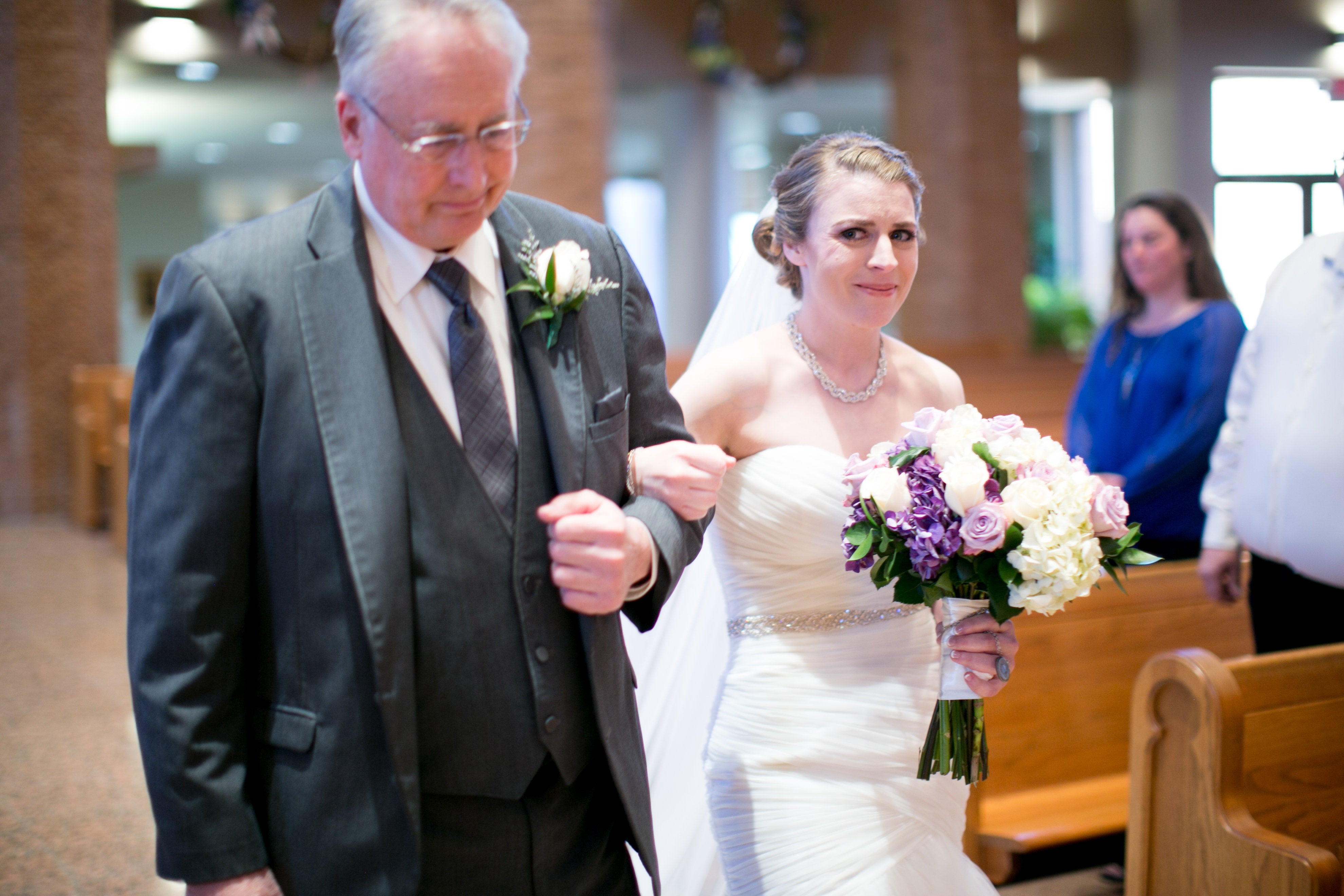 walking down the aisle