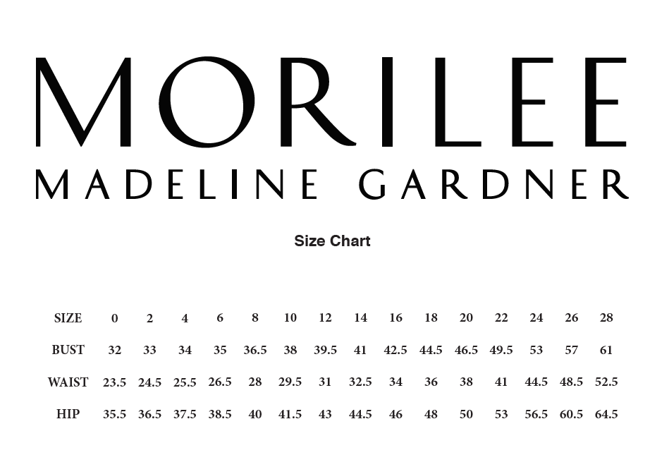 Madeline Gardner Size Chart