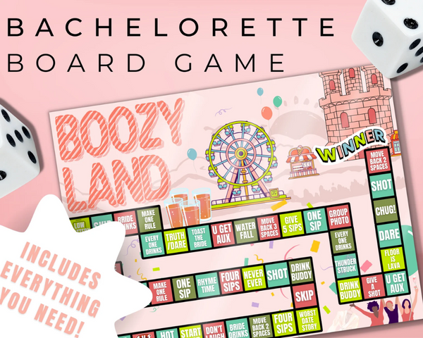 Tipsy Land Bachelorette Party Game Girls Night Out Party 