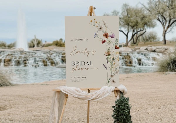 Bridal Shower Welcome Sign