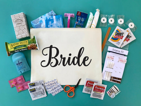 Wedding Day Emergency Kit Bride/bridesmaids Day of Wedding Oh Sht Kit 