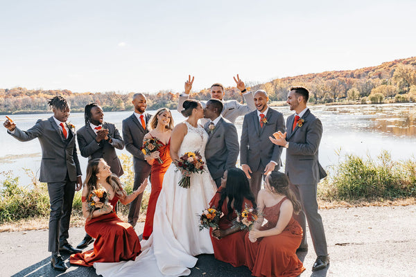 The Secret Guide to Coordinating Bridesmaids and Groomsmen – Wedding Shoppe