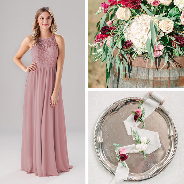 Wedding Shoppe Bridesmaids Dresses Kennedy Blue Desert Rose Pink
