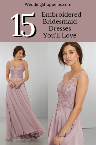15 Embroidered Bridesmaid Dresses You'll Love