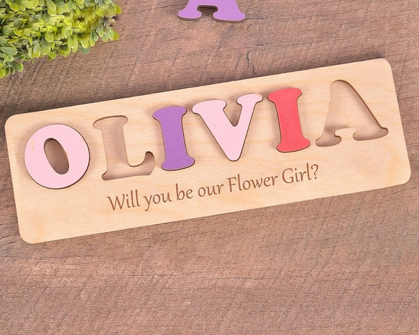 Flower Girl Proposal Gift Puzzle