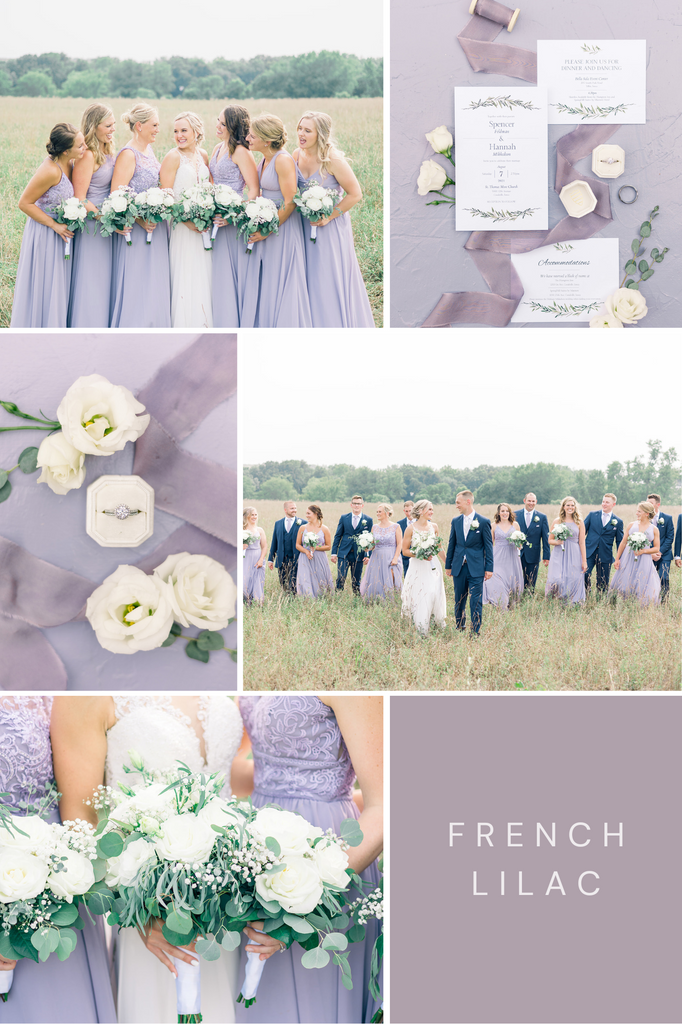 French Lilac Bridesmaid Dresses
