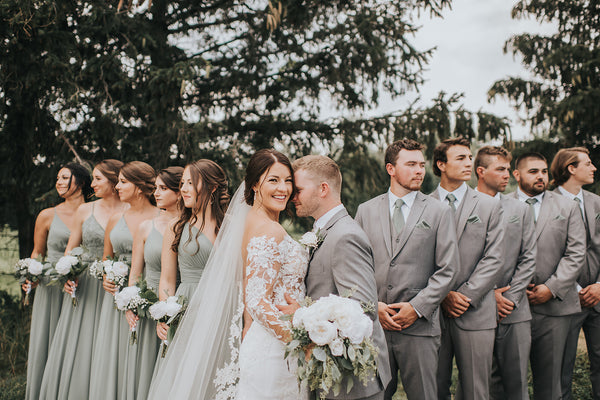 Sea Glass Bridesmaid Dresses Real Weddings, Birdy Grey