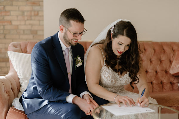 marriage license signing