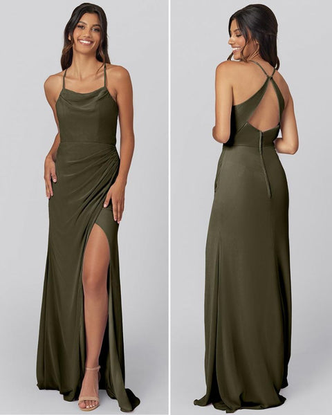 Olive Green Bridesmaid Dress
