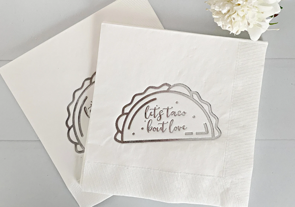 Bridal Shower Taco Napkins