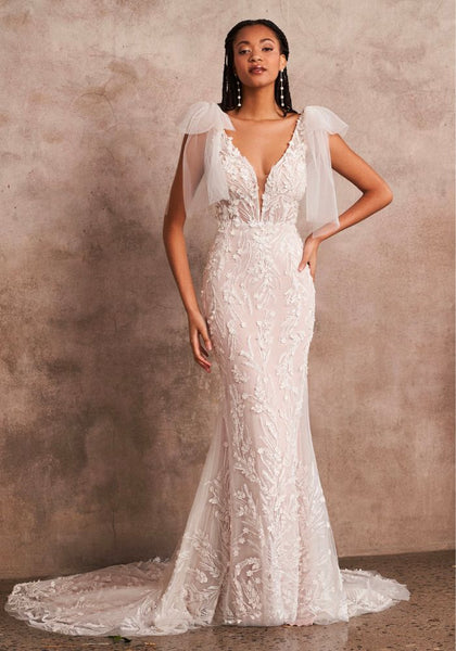 Dawn Flowy Sleeve Wedding Dress