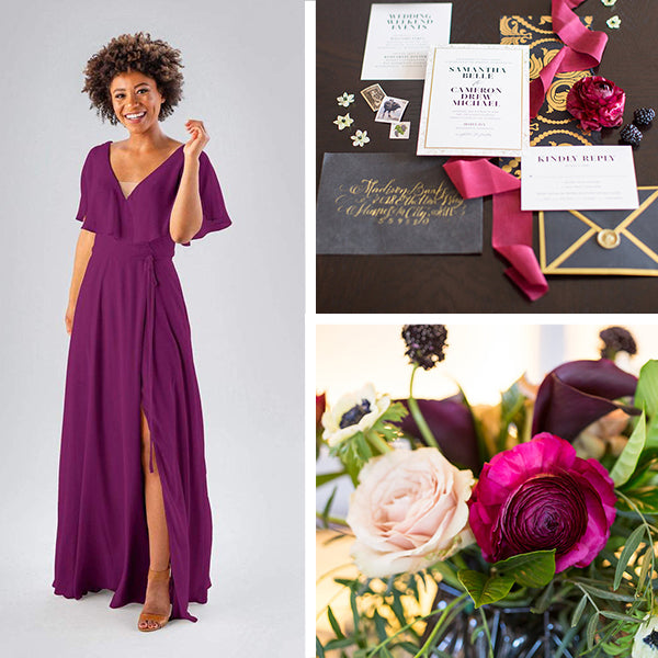 Wedding Shoppe Bridesmaids Dresses Kennedy Blue Mulberry Purple