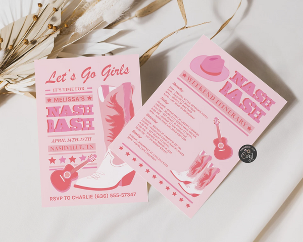 Nashville Bachelorette Party Invitation