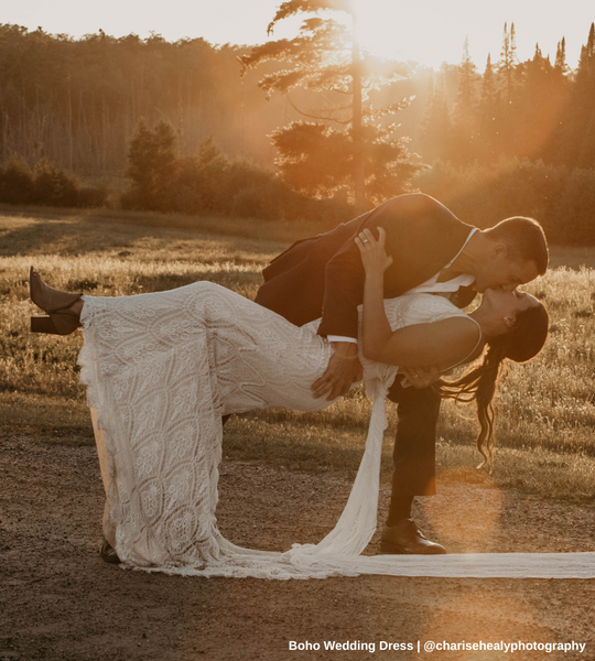 Rustic Boho Wedding Dress