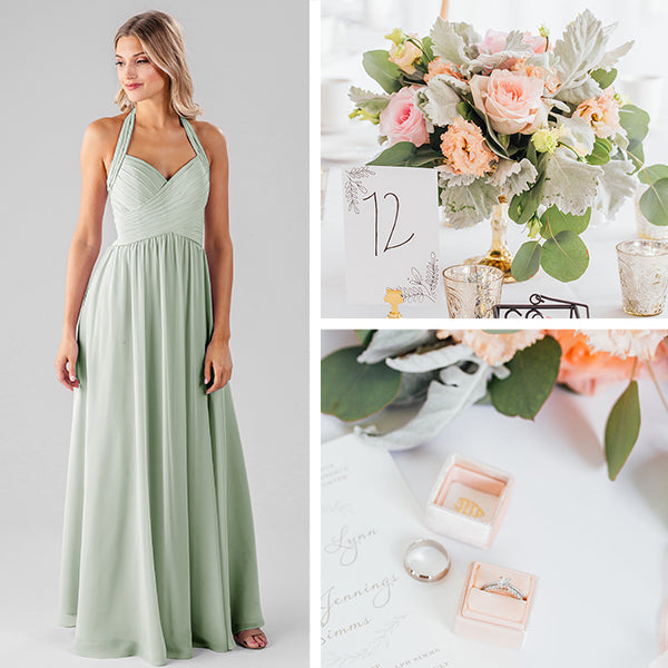 cantaloupe bridesmaid dresses