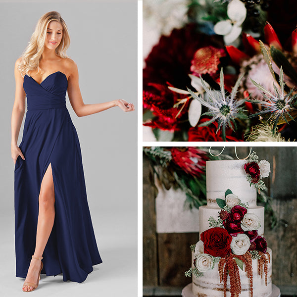 Wedding Shoppe Bridesmaids Dresses Kennedy Blue Sapphire Blue